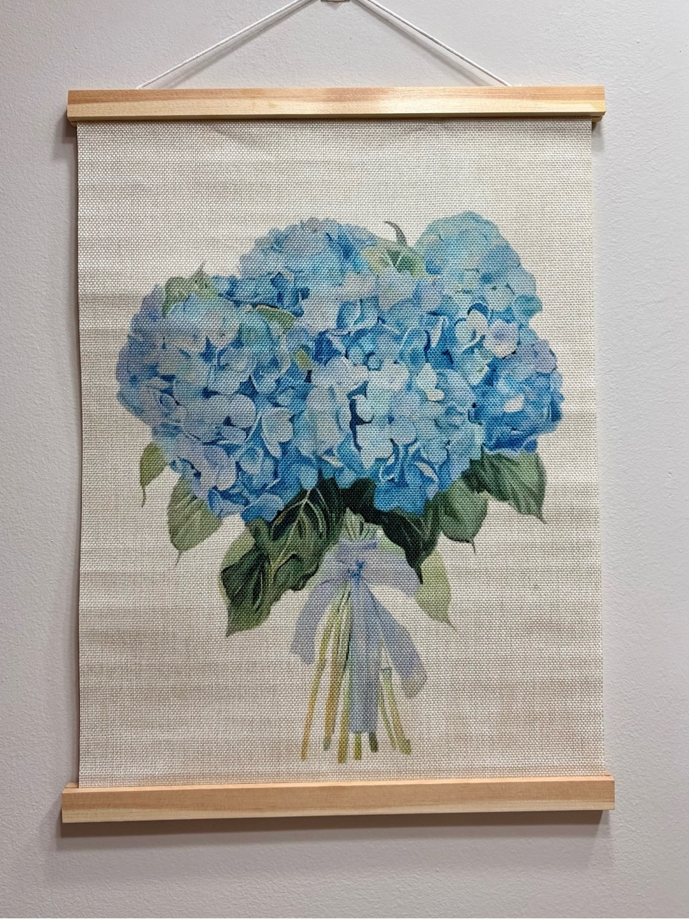 Blue Hydrangea Canvas Wall Art